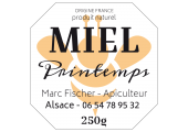 Miel Printemps carré avec coins cassés