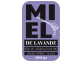 Autocollant miel de lavande mauve 500g