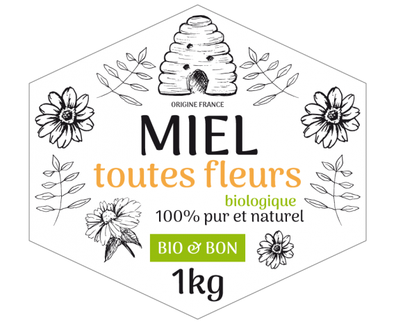 Miel toutes fleurs 100% pur et naturel