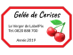 Gelée de cerises, sticker à personnaliser