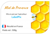 Miel de Provence alvéoles jaunes