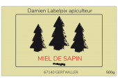 Miel de sapin - étiquette à personnaliser