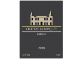 Étiquette vin château le bosquet 2019