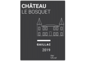 Étiquette bouteille vin moderne château