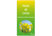 étiquette huile colza verte jaune