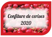 Confiture de cerises - autocollant à personnaliser