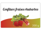 Confiture fraises rhubarbes - étiquette personnalisable