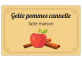 Gelée pommes cannelle - étiquette à personnaliser en ligne