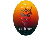 Bière artisanale du démon - Autocollant à personnaliser