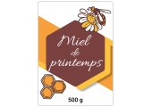 Miel de printemps - autocollant à personnaliser