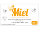 Autocollant miel à personnaliser 500 g 