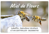 Autocollant miel de fleurs image en arrière plan