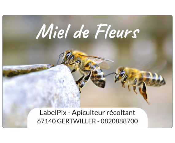 Autocollant miel de fleurs image en arrière plan