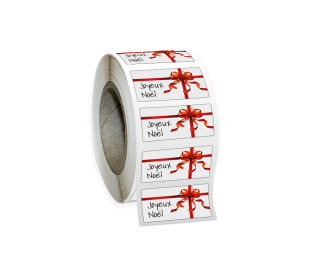 Lot De 60 étiquettes Autocollantes Pour Cadeaux De Noël - Dimensions 65 X 45 Mm, Motif Père Noël