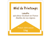 Miel de Printemps 1 kg bicolore à personnaliser