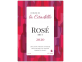 Autocollant Rosé avec fond bouteilles