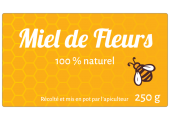 Miel de fleurs naturel 250g