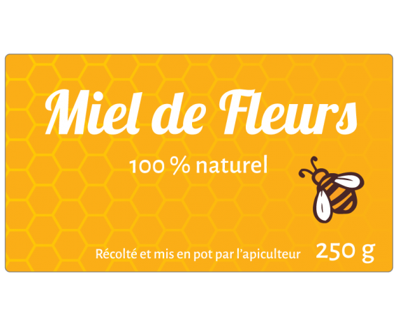 Miel de fleurs naturel 250g