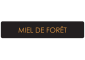 Sticker miel de forêt noir et or