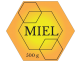 Étiquette hexagonale Miel 500 g à personnaliser en ligne