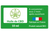 Étiquette à personnaliser Huile de CBD 