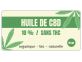 Sticker rectangulaire huile de CBD