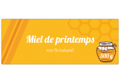 Miel de printemps 500 g naturel à personnaliser