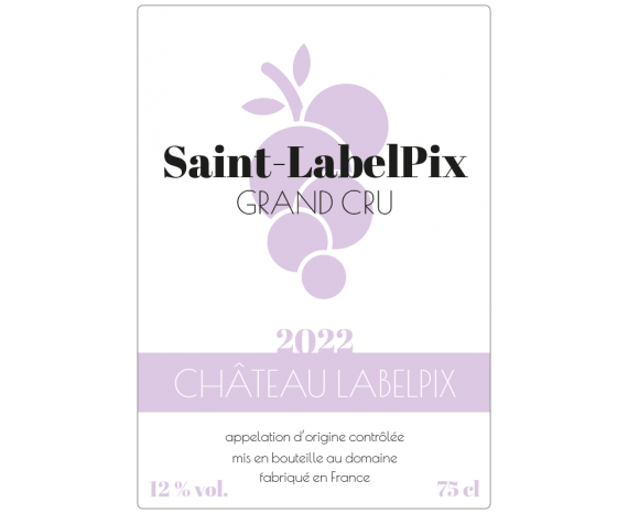 Autocollant Saint-LabelPix à personnaliser