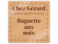 Étiquette adhésive boulangerie "Chez Gérard" à personnaliser en ligne