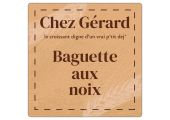 Étiquette adhésive boulangerie "Chez Gérard" à personnaliser en ligne
