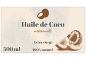 Étiquette adhésive huile de coco à personnaliser en ligne