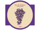 Étiquette personnalisable pour jus de raisin 33 cl