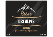 Étiquette adhésive à personnaliser en ligne - Brasserie des montagnes