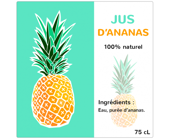 Jus d'Ananas 100% naturel