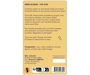 Étiquette bière moderne – modèle carte de tarot personnalisable