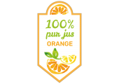 100% pur jus d'orange