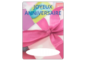 Cadeau Joyeux Anniversaire avec espace pour le nom