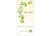 étiquette huile d'olive olivital