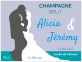 etiquette champagne brut mariage