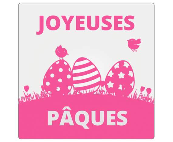 Étiquettes Joyeuses Pâques Oeufs et Oisillons