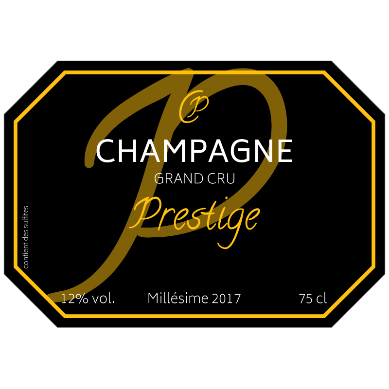 Etiquette Champagne personnalisee - Mes sticks