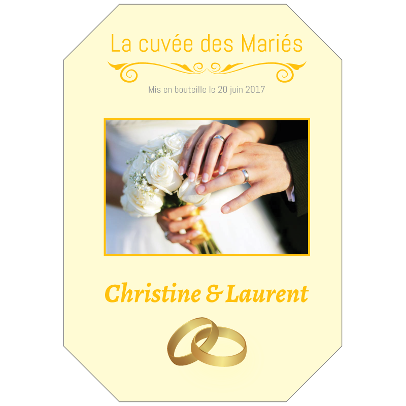 Bouteille De Vin Personnalisee Pour Mariage