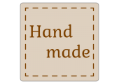 étiquettes "hand made" en rouleau