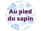 Étiquettes Noël "Au pied du sapin" et flocons