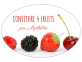 Étiquette confiture 4 fruits personnalisable