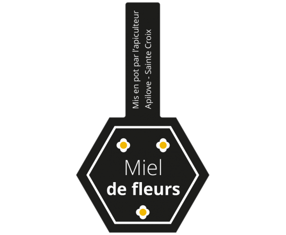 Étiquettes pour pot Miel de fleurs
