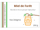 Étiquettes adhésives pour Miel de Forêt