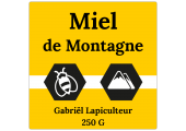 Étiquettes personnalisées - Miel de Montagne