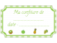 étiquette confiture fruits vert standard