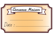 étiquette conserve maison